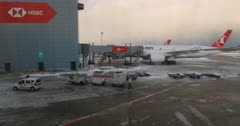 Istanbul Airport snowed in, flights grounded and struggling to leave and arrive.