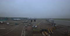 A wide shot of Dublin's Airport.