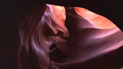 an arch like rock formation in upper antelope canyon at page, arizona