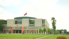 an exterior shot of the ministry of foreign affairs in hanoi, vietnam