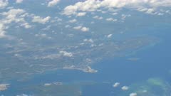 aerial view of port moresby, the capital of papua new guinea