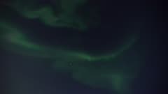 Aurora Borealis over Greenland at night