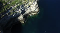 aerial view on cliff