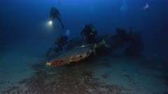 Wreck of the Wildcat (airplane ww2)