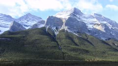 Timelapse of a Mountain view in Banff National Park, Canada 4K