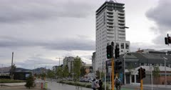 View of downtown Christchurch, New Zealand 4K