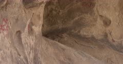 Petroglyphs in cave, Joshua Tree National Park