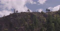 4K Time Lapse of clouds over cliff edge - SLOG2  