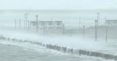 Violent Wind Rips Through Port As Major Hurricane Makes Landfall