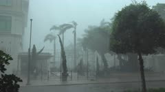 Hurricane Irma Powerful Wind And Swirling Rain As Storm Makes Landfall