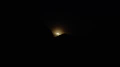 Super moon rises over Half Dome in Yosemite