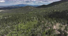 Aerial Views of National Forest in Colorado