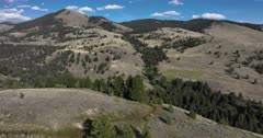 Aerial Views of Ash Mountain area in Montana