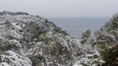 Cap Sicié - Snow -  Mediterranean