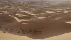 Gobi desert dunes marching into the distance