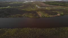 Beautiful Florida Wetlands. Aerial Landscape.
