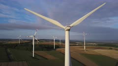 Onshore wind farm, Kirf, Saargau, Rhineland-Palatinate, Germany, Europe