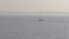 Tall ship on the Adriatic Sea, Split, Dalmatian Coast, Croatia, Europe