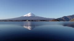 Mount Fuji and Kawaguchiko Lake, Kawaguchiko, Yamanashi Prefecture, Japan, Asia