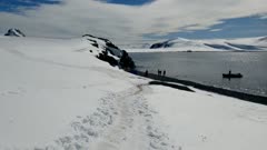 Antarctica scenery and panoramic view of the icy mountains, Antarctica, Polar Regions