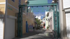 Old Street in Philipsburg, Philipsburg, St. Maarten, Dutch Antilles, West Indies, Caribbean, Central America
