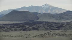8k aerial desert Arizona desert rocks mountain lava flow 