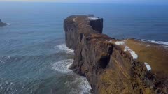 The Dyrholaey Arch an Eroded Sea Cliff in Iceland