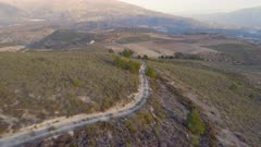 Off Road Motocross Bikers in a Mountainous Landscape