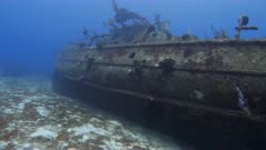 Downtown Shipwreck in Cozumel  1 of 4   (120fps)