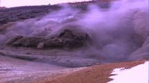 Thermal Activity, Geothermal Vent, Mammoth Hot Spring