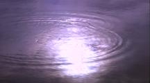 Water Scenics - Water Ripples, Sun And Clouds Reflected In Water