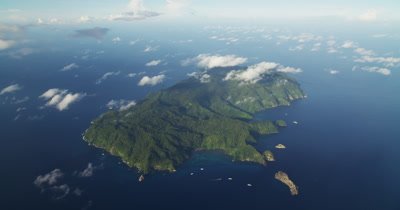 Extreme wide of Cocos Island