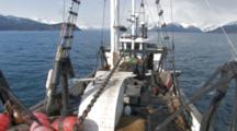 Close Up Pov Travel On Boat, Longlining For Halibut And Black Cod Alaska