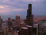Aerial Of Chicago Cityscape