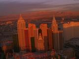 Aerial Of Las Vegas At Sunset