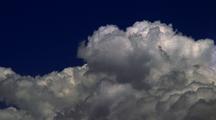 Timelapse Of Cumulus Clouds Against Dark Sky