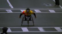 Wheelchair Athlete At Marathon