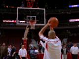 Basketball Player Throws Freethrow