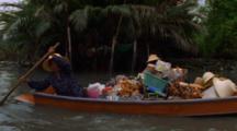 Local Women On Boats Selling Goods