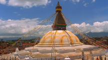 A Buddhist Temple, Stupa, In Nepal