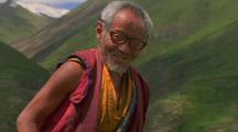 Buddhist Monk In The Himalayas