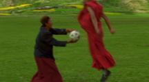 Himalayan Men Playing Soccer