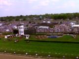 Overlook View Of Horses Racing At Kentucky Derby