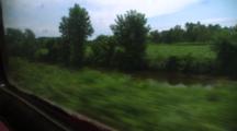 View Of Countryside From Train