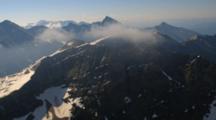 Aerial Of High Mountain Peaks