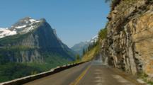 POV Driving Going-To-The-Sun Road, Glacier National Park