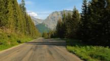 POV Driving Going-To-The-Sun Road, Glacier National Park