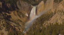 Lower Yellowstone Falls With Rainbow