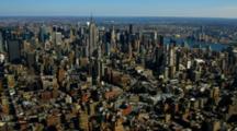 Aerial Of The Manhattan Skyline