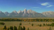 Overview Of Teton Peaks From Glacier Lookout   